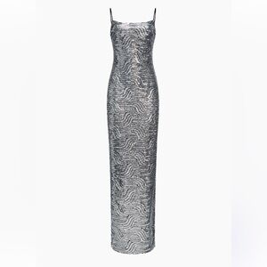 Stunning Halston Sequin Embellished Gown